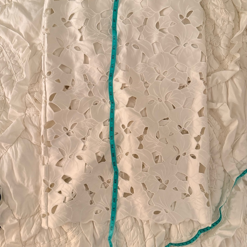 H&M Cream Floral Laser-Cut Pencil Skirt - Picture 5 of 6